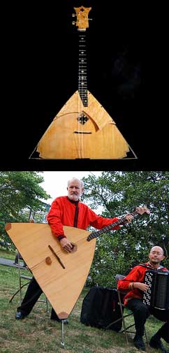 prima and contrabass balalaikas